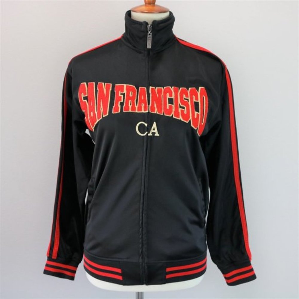 Lanza Black/Red San Francisco Varsity Style Jacket